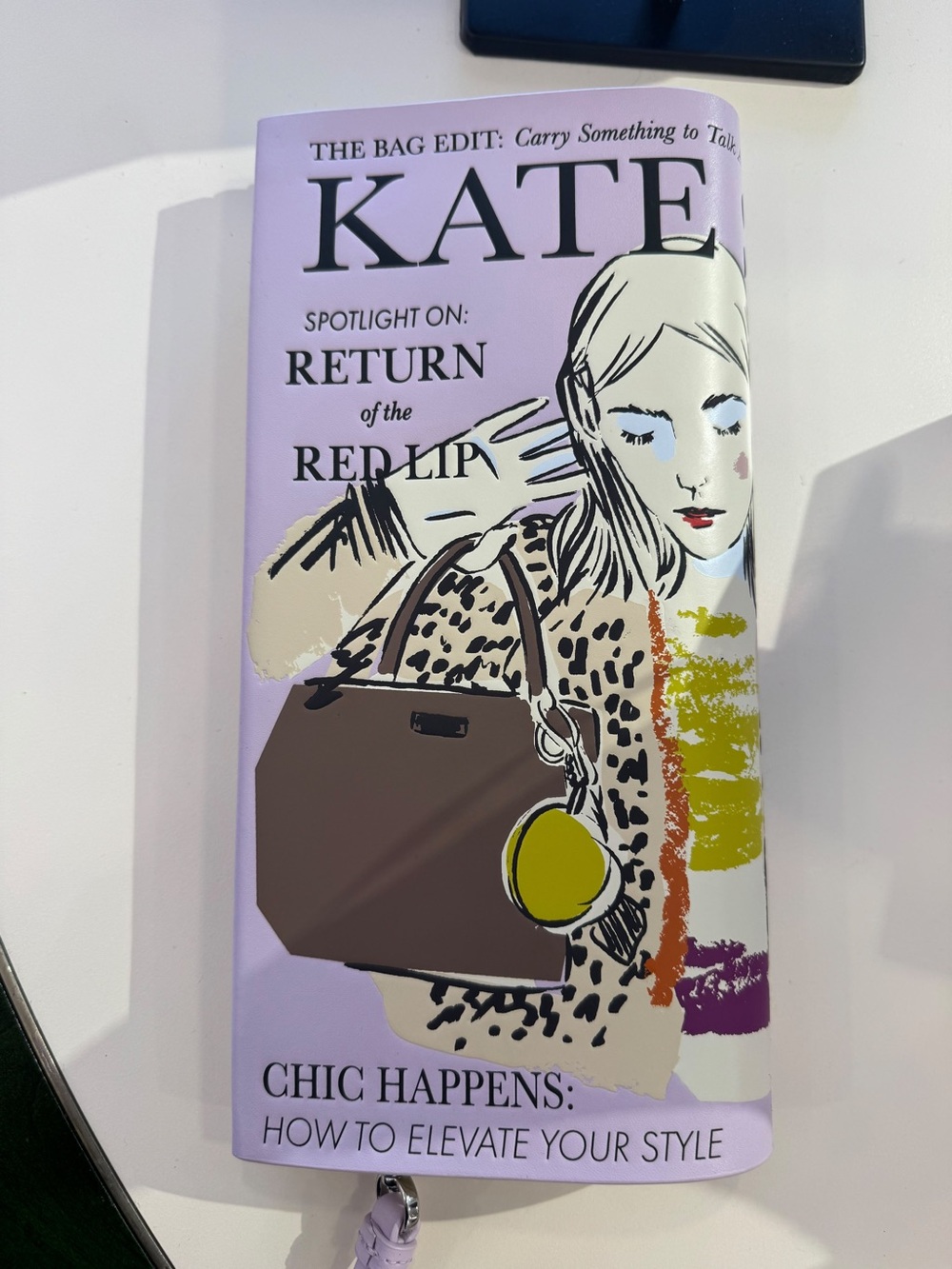 Kate Spade The Edit Magazine Clutch Wristlet Fall 2026 Novelty Bag NWT